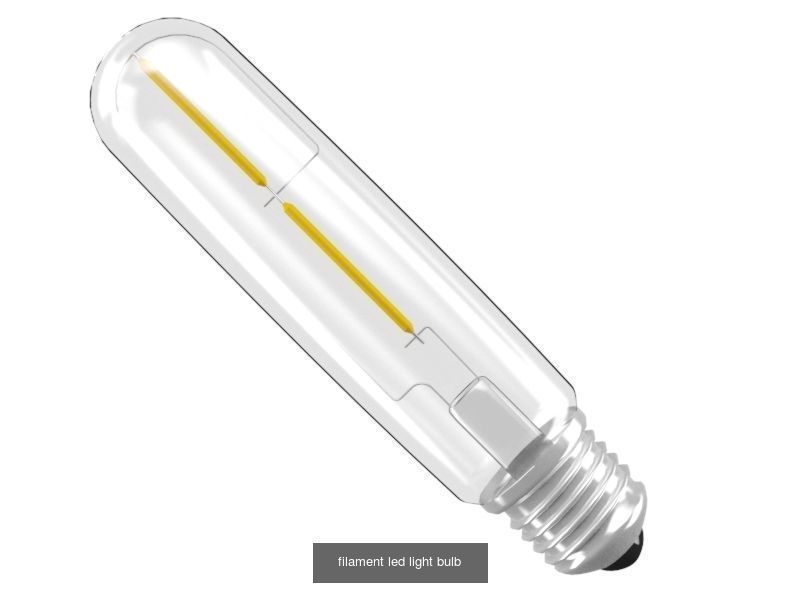Filament Led Light Bulbs 3D Model Collection_3