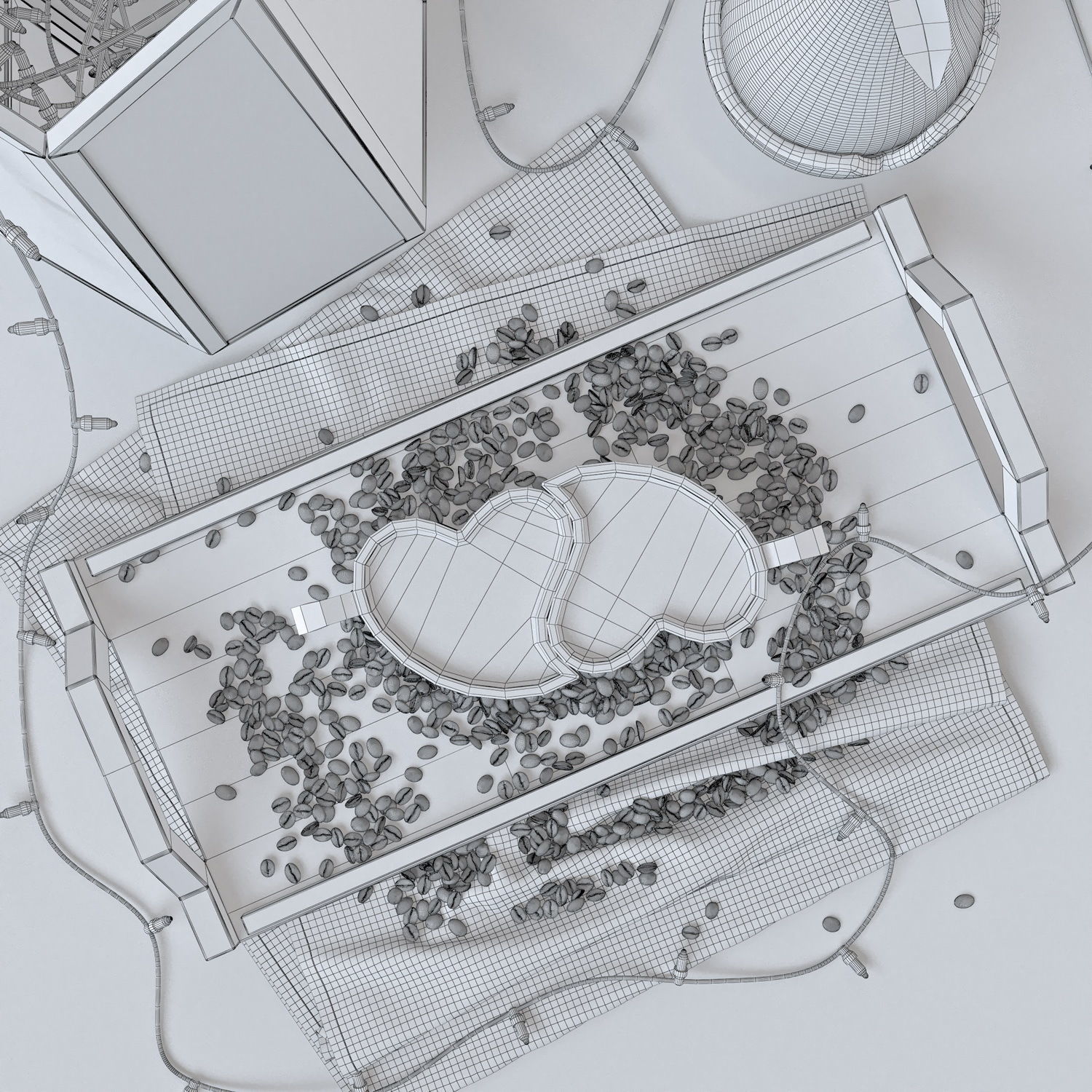 Decorative set 03 3D model_4