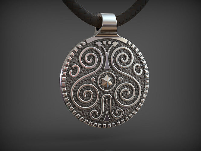 Pendant Tree with Star 3D print model