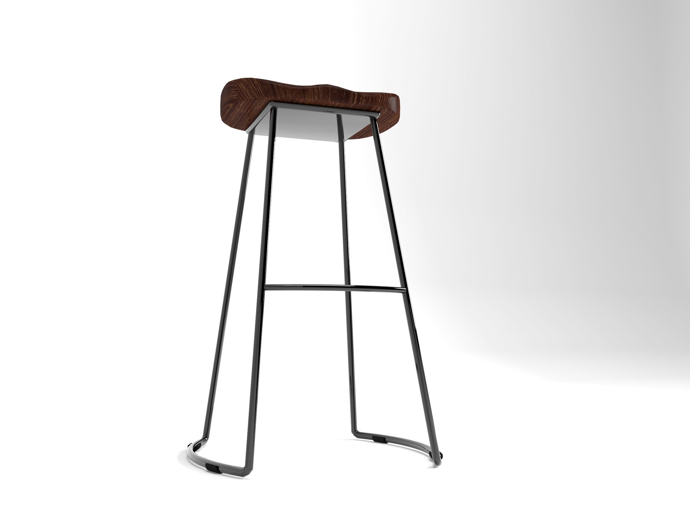 Bar stool height -760mm 3D model_6