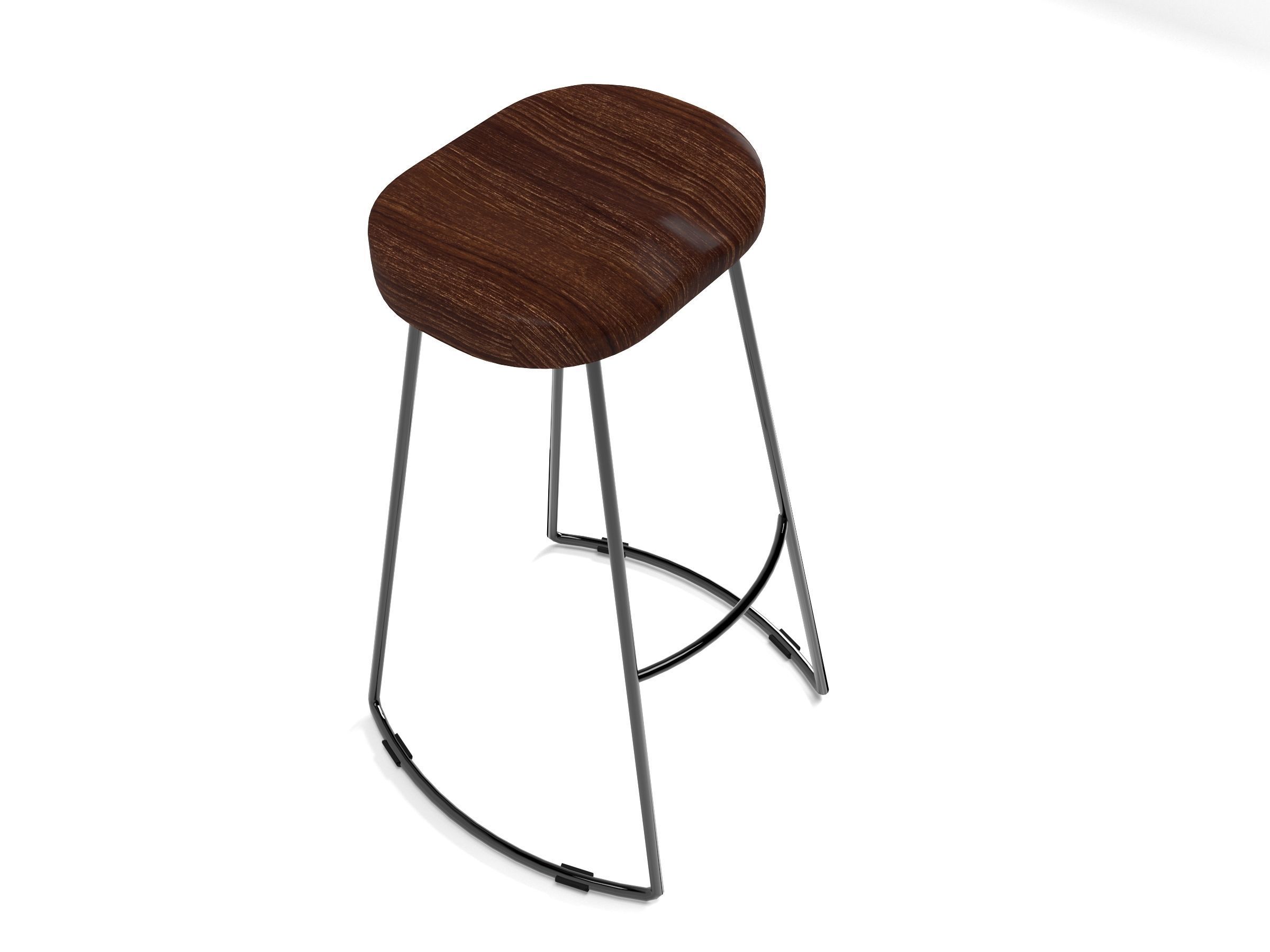 Bar stool height -760mm 3D model_3