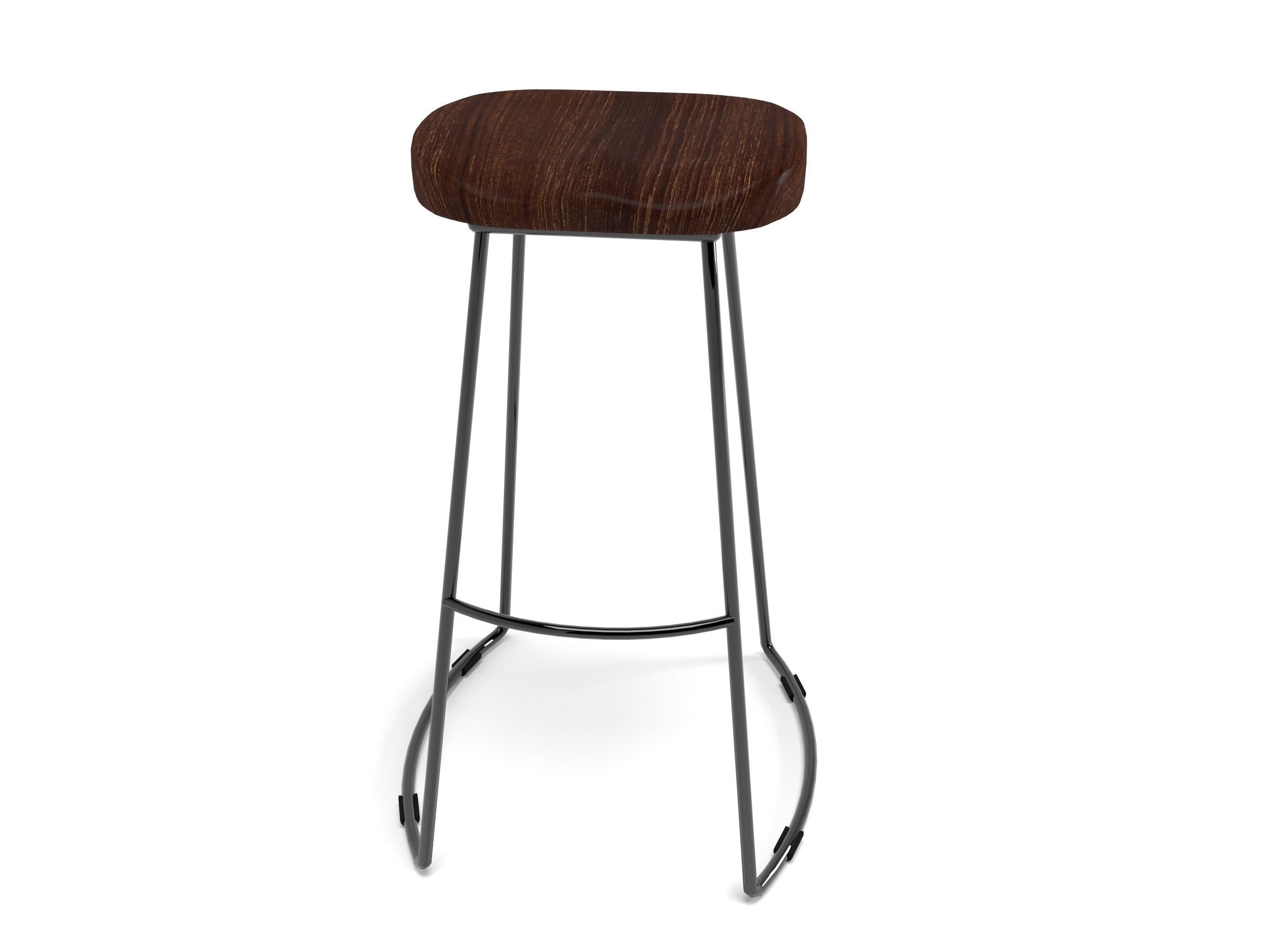 Bar stool height -760mm 3D model_2