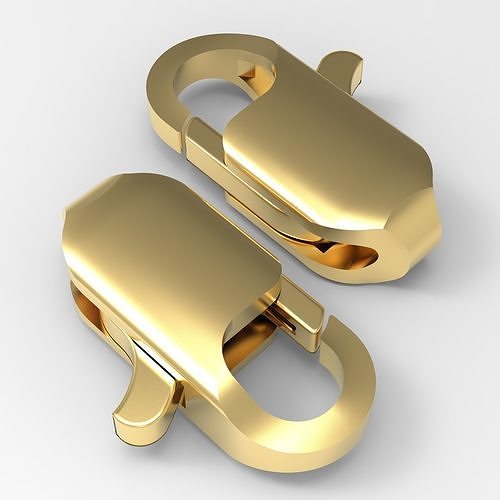 jewelry lock Carbine fastener 5  3D print model
