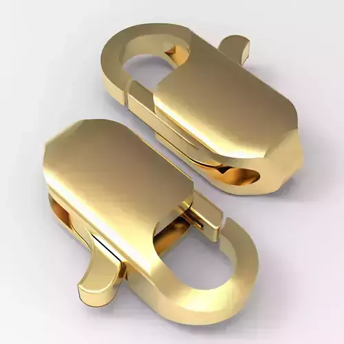 jewelry lock Carbine fastener 5  3D print model