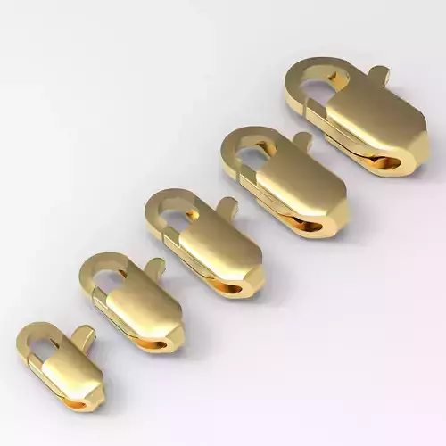 jewelry lock Carbine fastener 1-5  3D print model