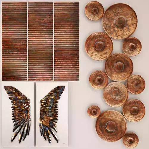 Copper collection for walls 1 3D model