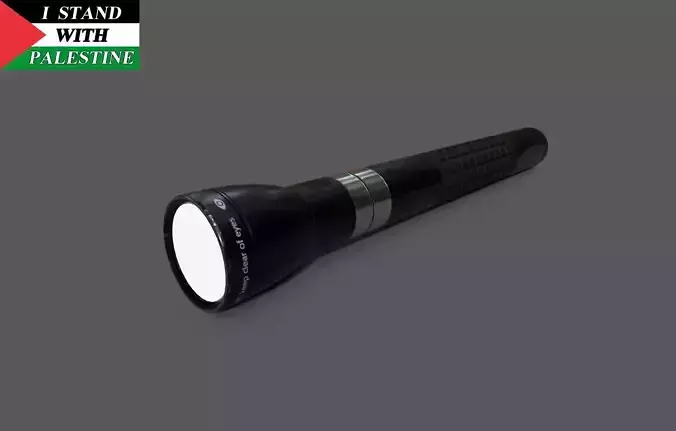 Flashlight Free low-poly 3D model