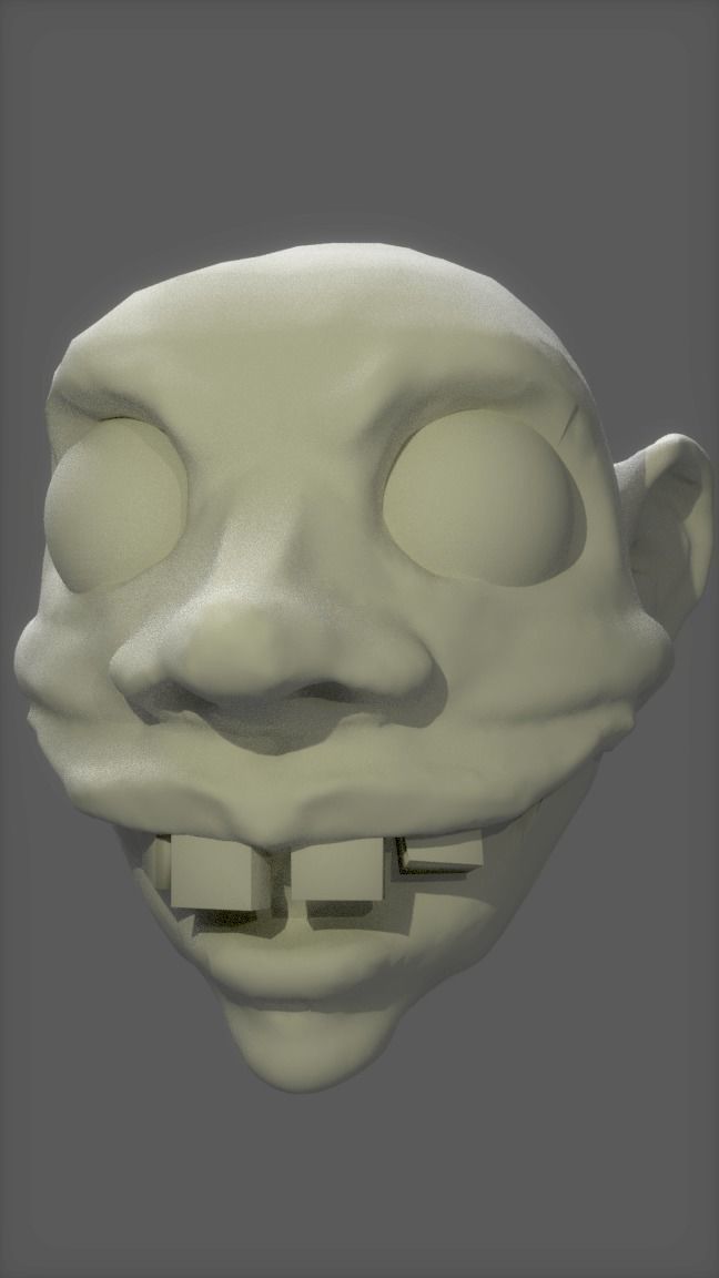 Comic Head for 3D Print 3D print model_1