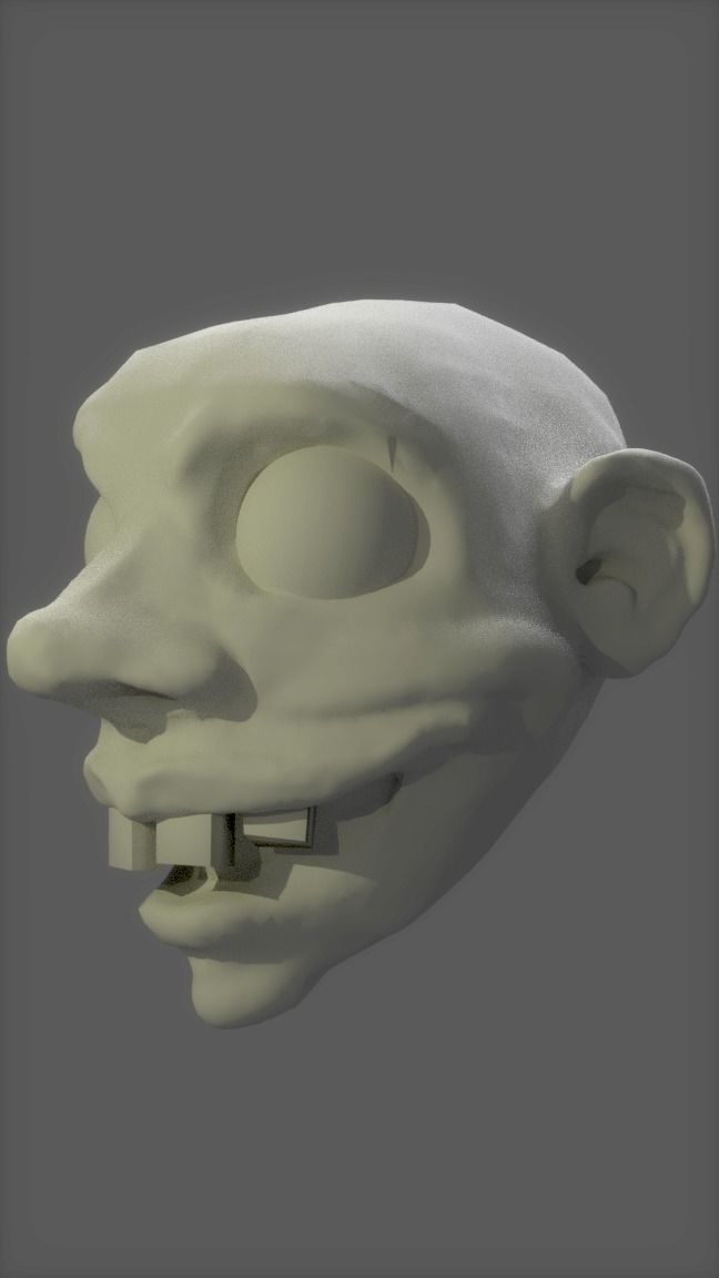 Comic Head for 3D Print 3D print model_2