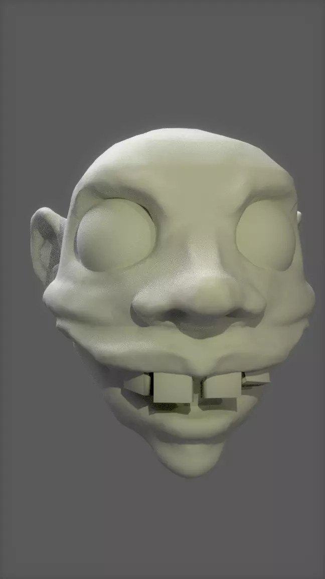 Comic Head for 3D Print 3D print model_0