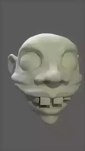 Comic Head for 3D Print