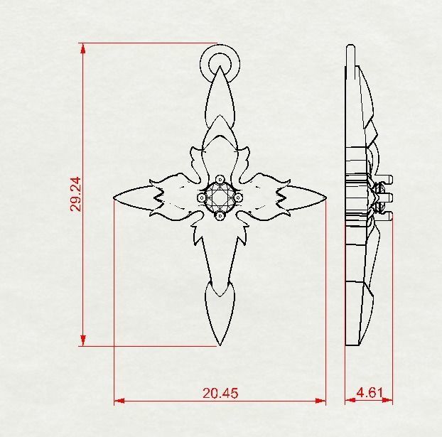 Dark Cross 3D print model 3D print model_19