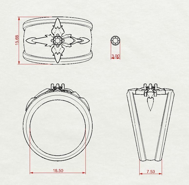 Dark Cross 3D print model 3D print model_18
