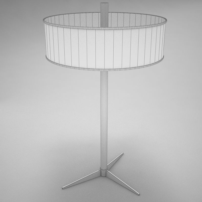 lampara03 table lamp with shade Low-poly 3D model_6