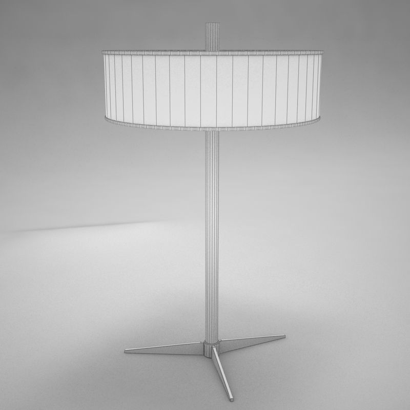 lampara03 table lamp with shade Low-poly 3D model_8