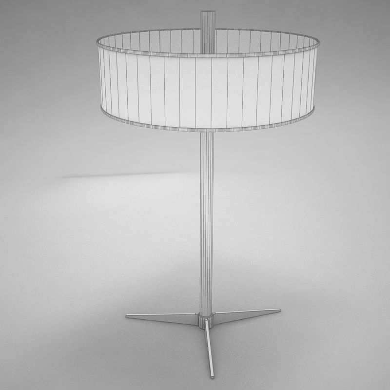 lampara03 table lamp with shade Low-poly 3D model_7
