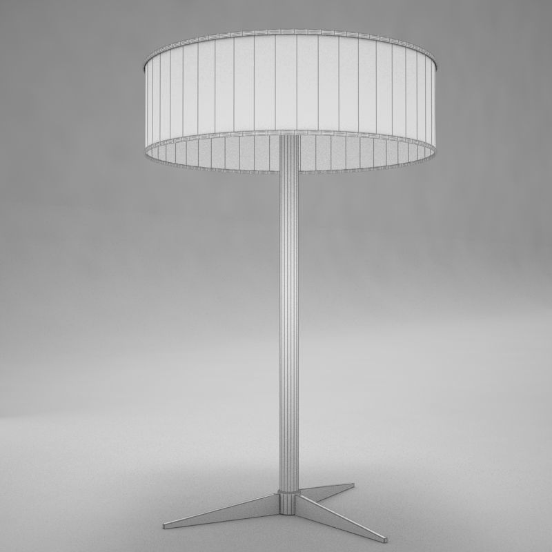 lampara03 table lamp with shade Low-poly 3D model_11