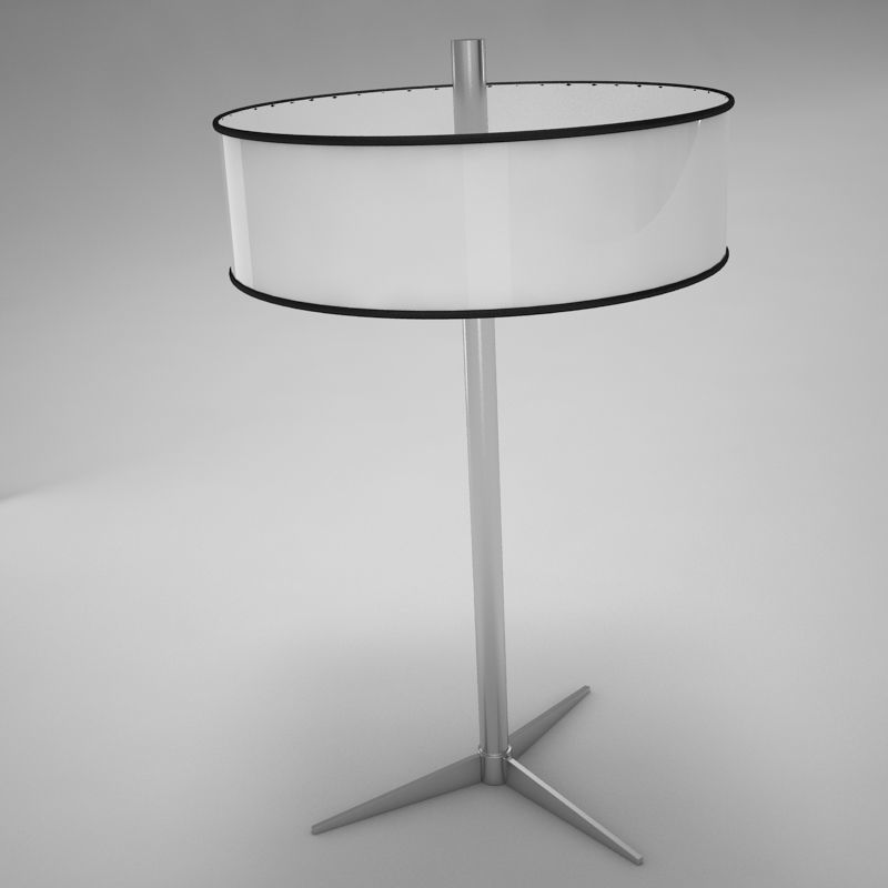 lampara03 table lamp with shade Low-poly 3D model_3