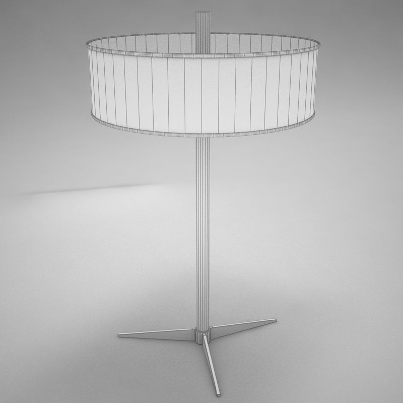 lampara03 table lamp with shade Low-poly 3D model_5
