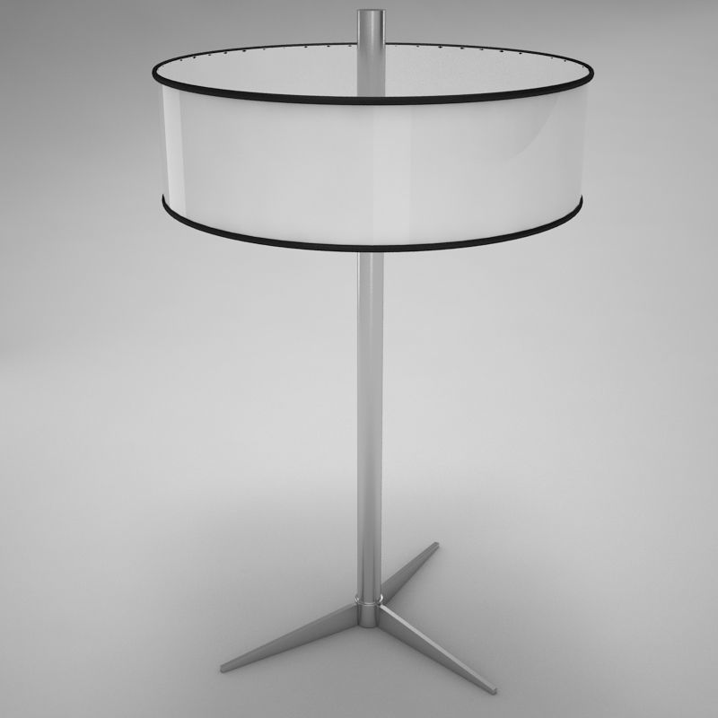 lampara03 table lamp with shade Low-poly 3D model_1