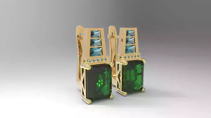 Emerald Princess earrings