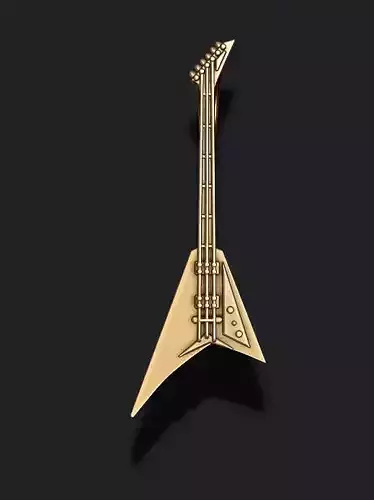 electric guitar pendant 3D print model