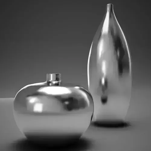 vase 1 pair of silver vases