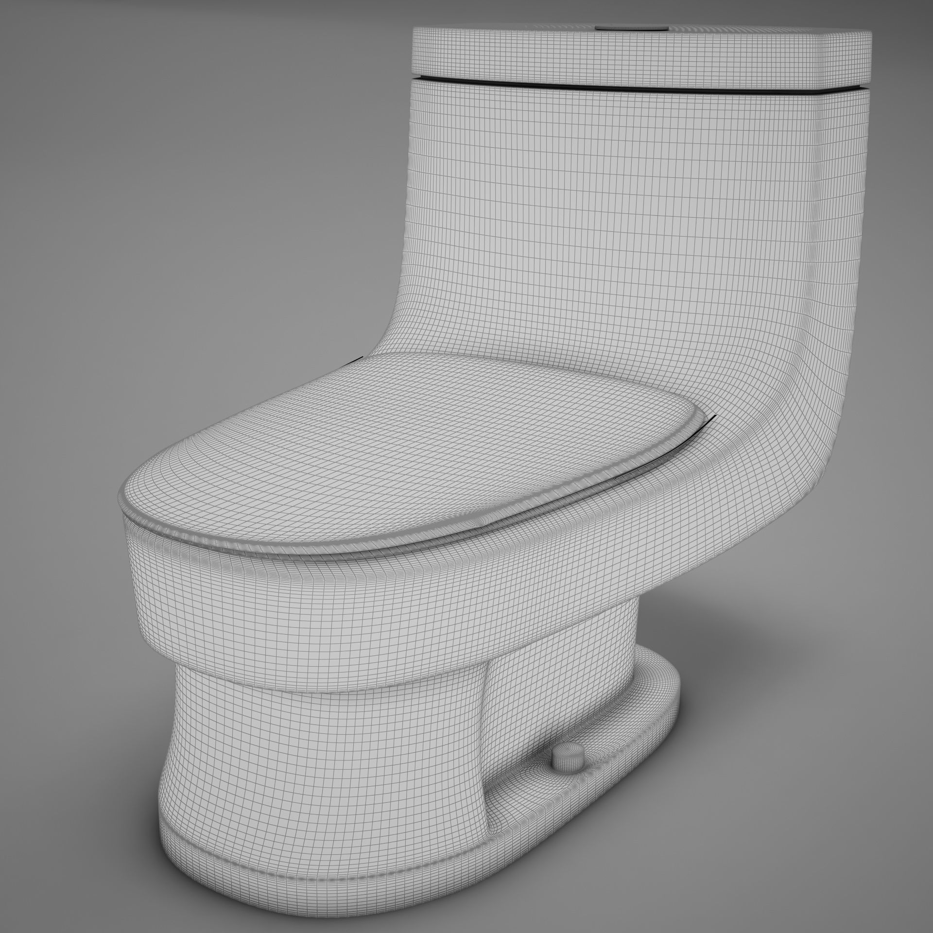 HD Toilet 3D model_16