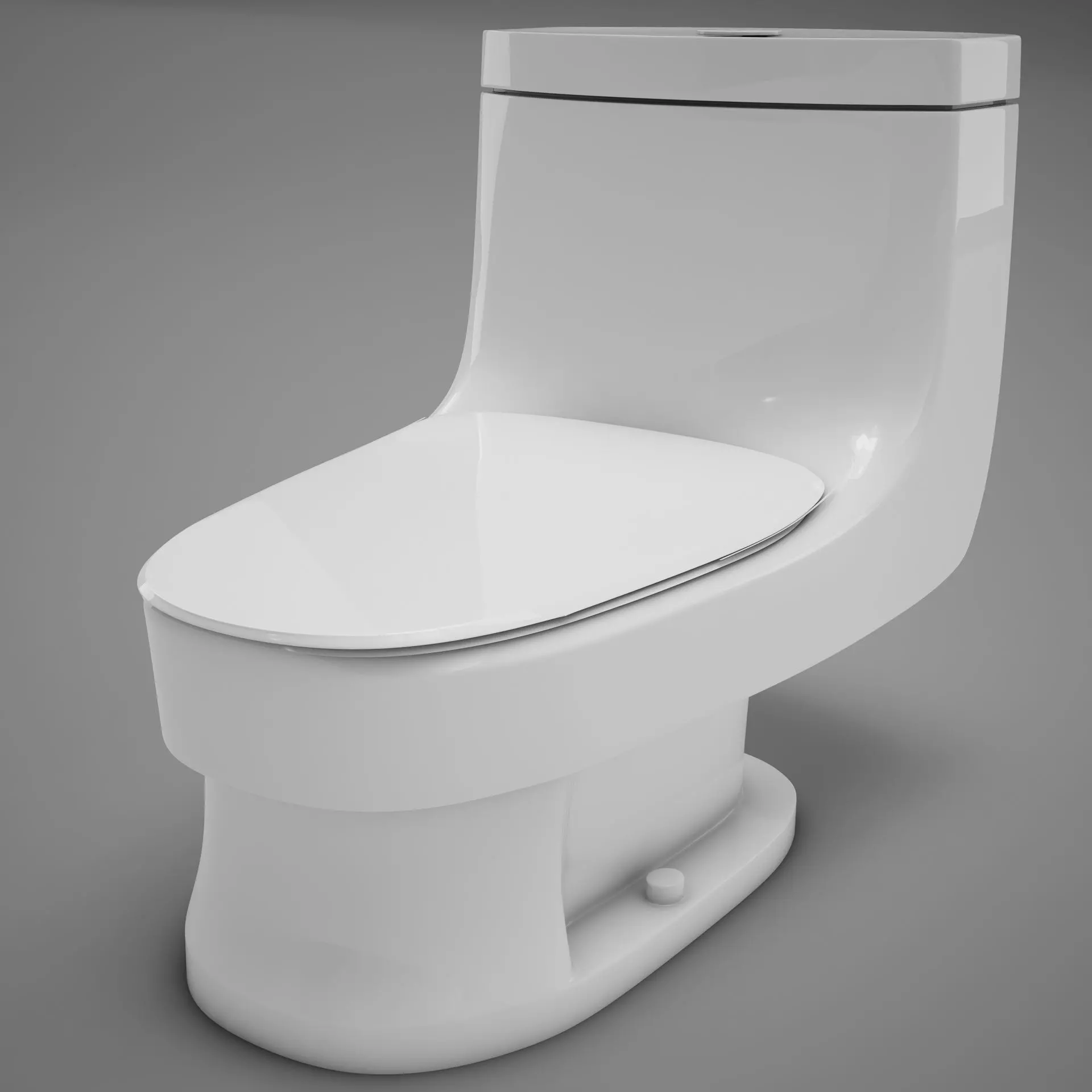 HD Toilet 3D model_0