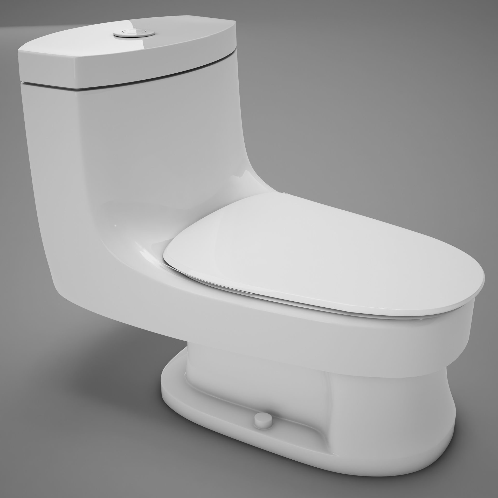 HD Toilet 3D model_2