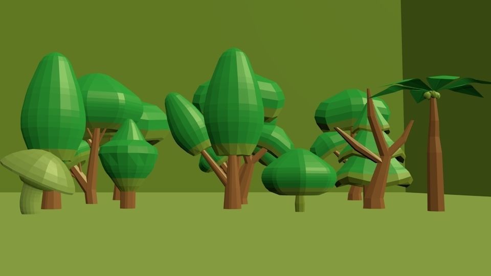 low polly Tree   Free low-poly 3D model_1