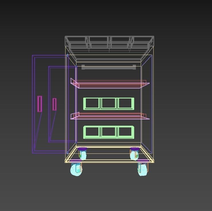 Workshop Service Trolley 3 3D model_9