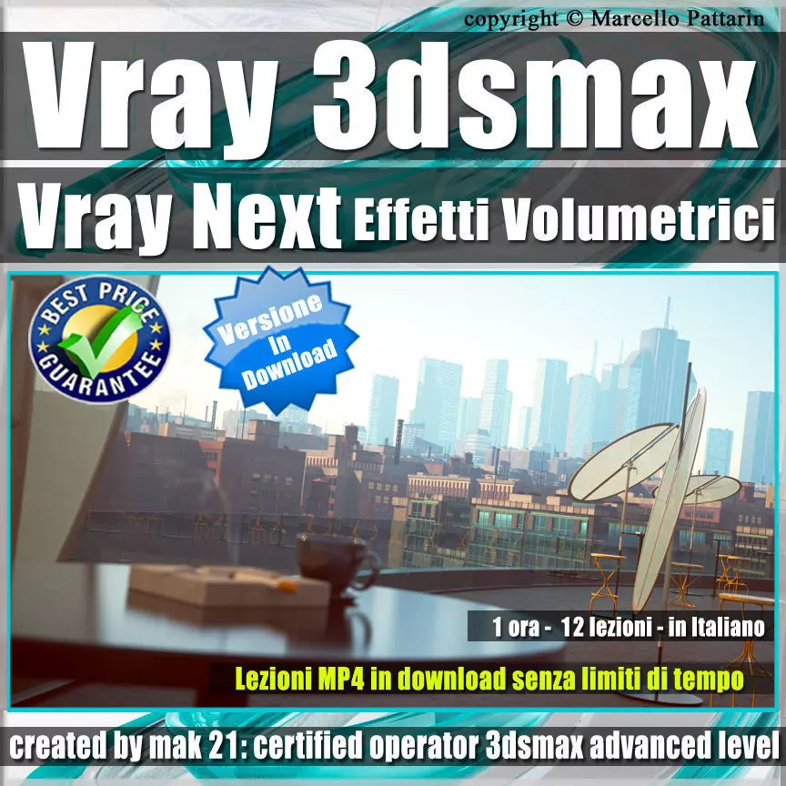 008 Vray Next 3ds max Effetti Volumetrici Tutorial MP4 3D model_0