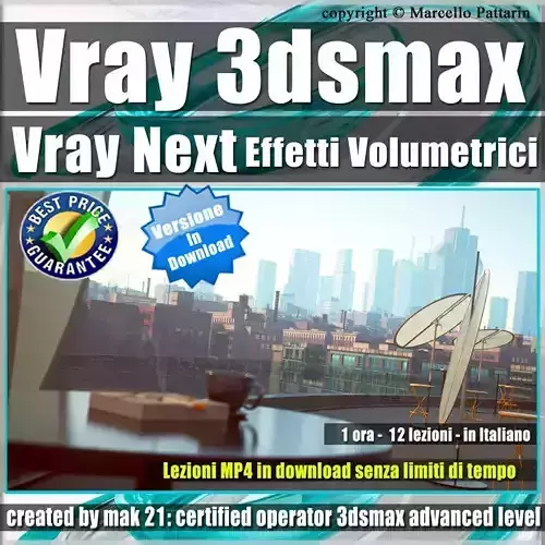 008 Vray Next 3ds max Effetti Volumetrici Tutorial MP4 3D model