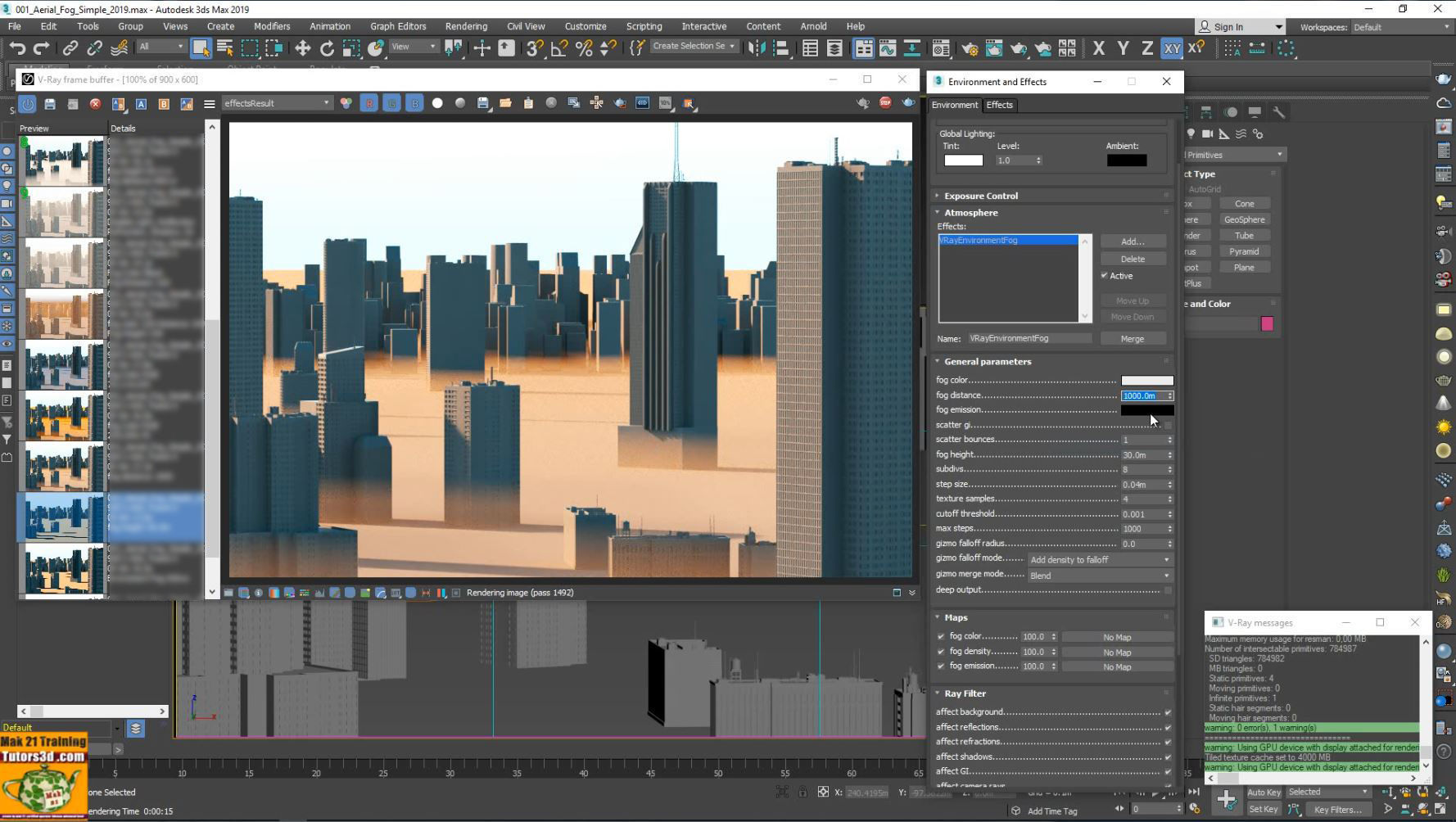 008 Vray Next 3ds max Effetti Volumetrici Tutorial MP4 3D model_5