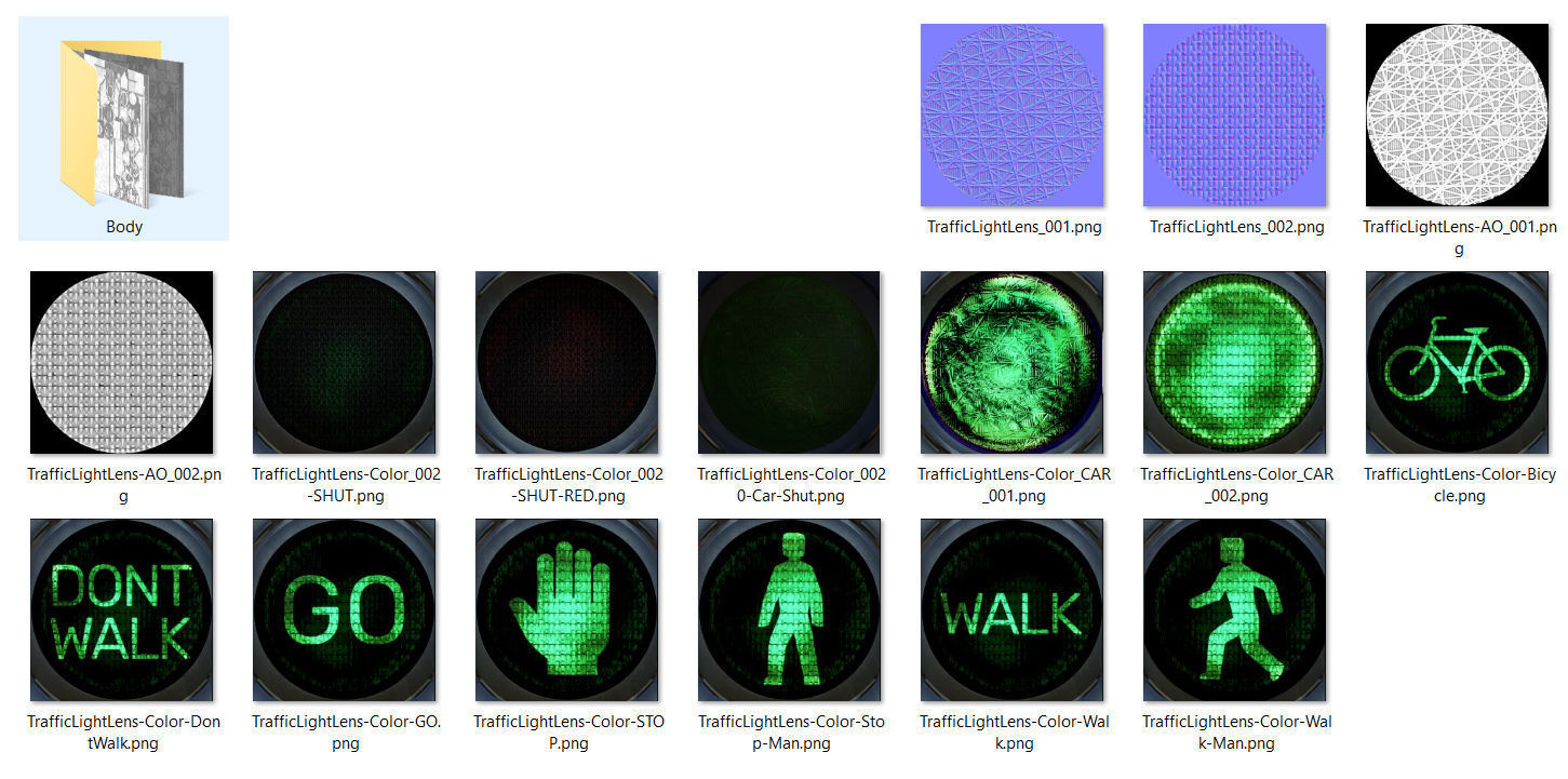  2 Traffic Lights 3D model_2