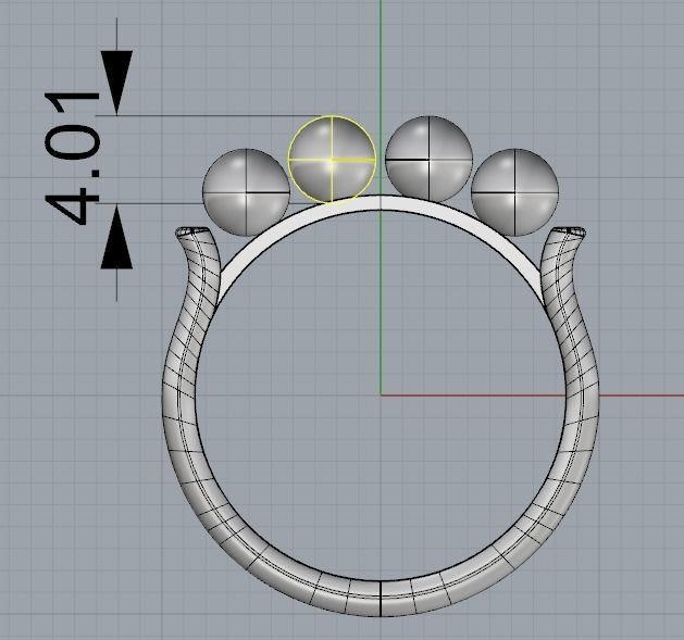 Pearl Ring 3D model_4