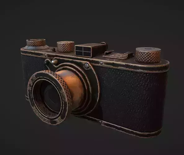 Game Ready - Leica Vintage Camera Low-poly 3D model