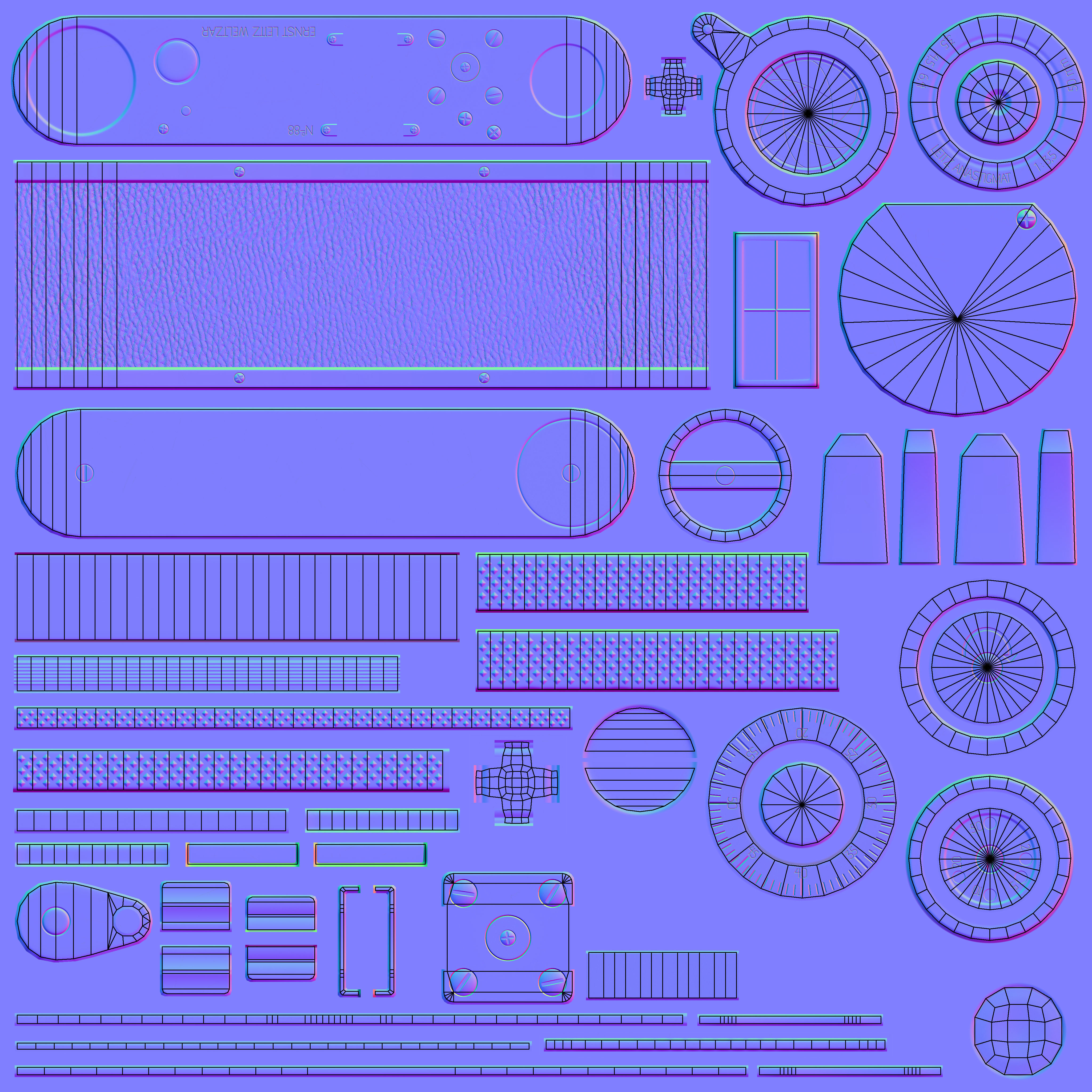 Game Ready - Leica Vintage Camera Low-poly 3D model_4