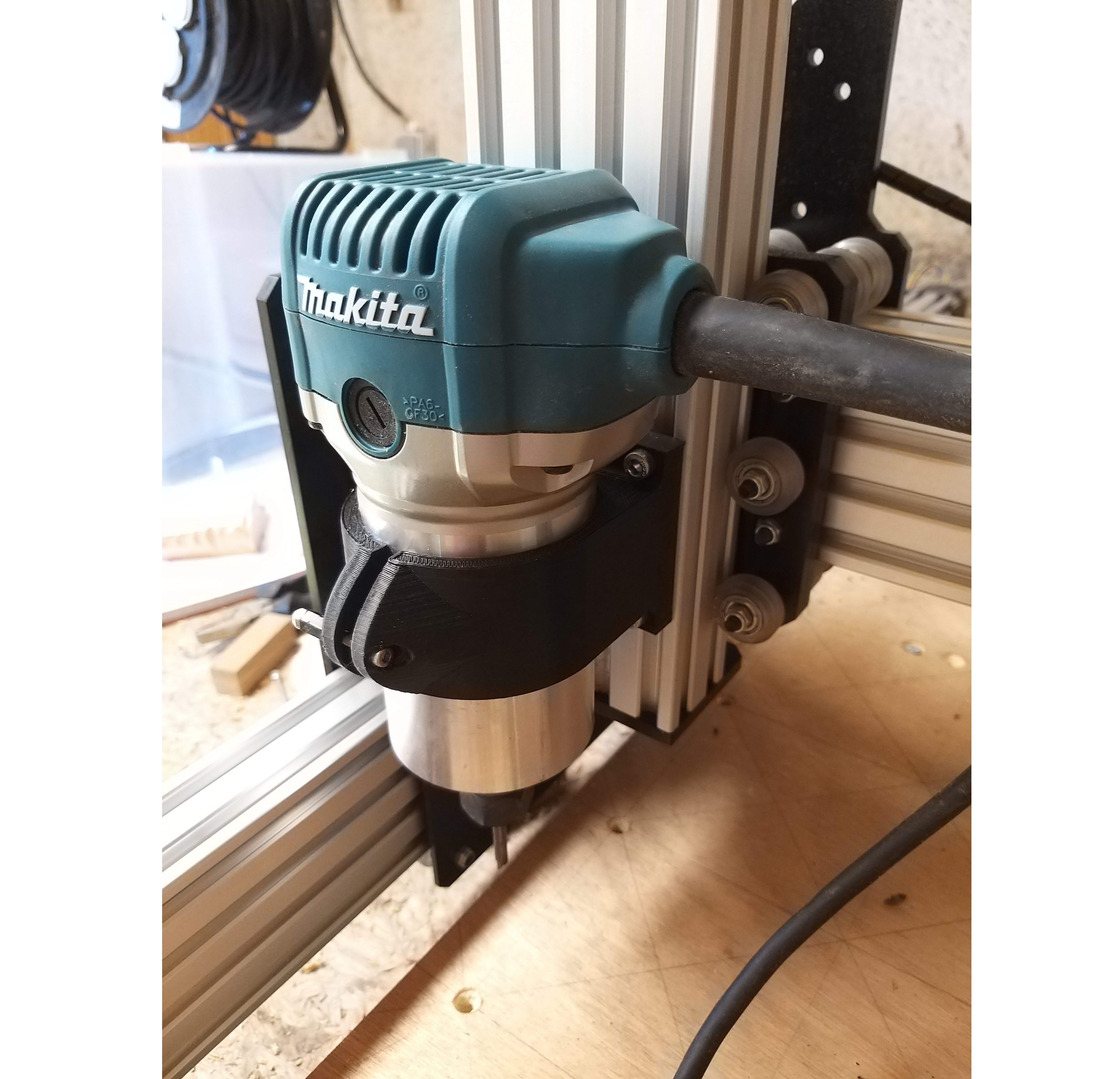 CNC Router holder 65mm Free 3D print model_13