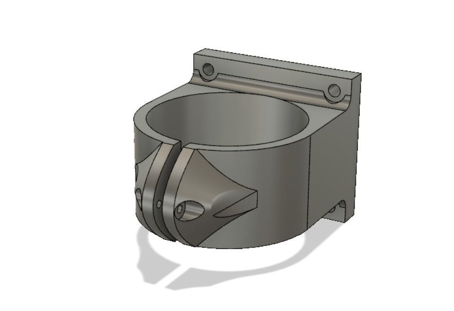 CNC Router holder 65mm Free 3D print model_2