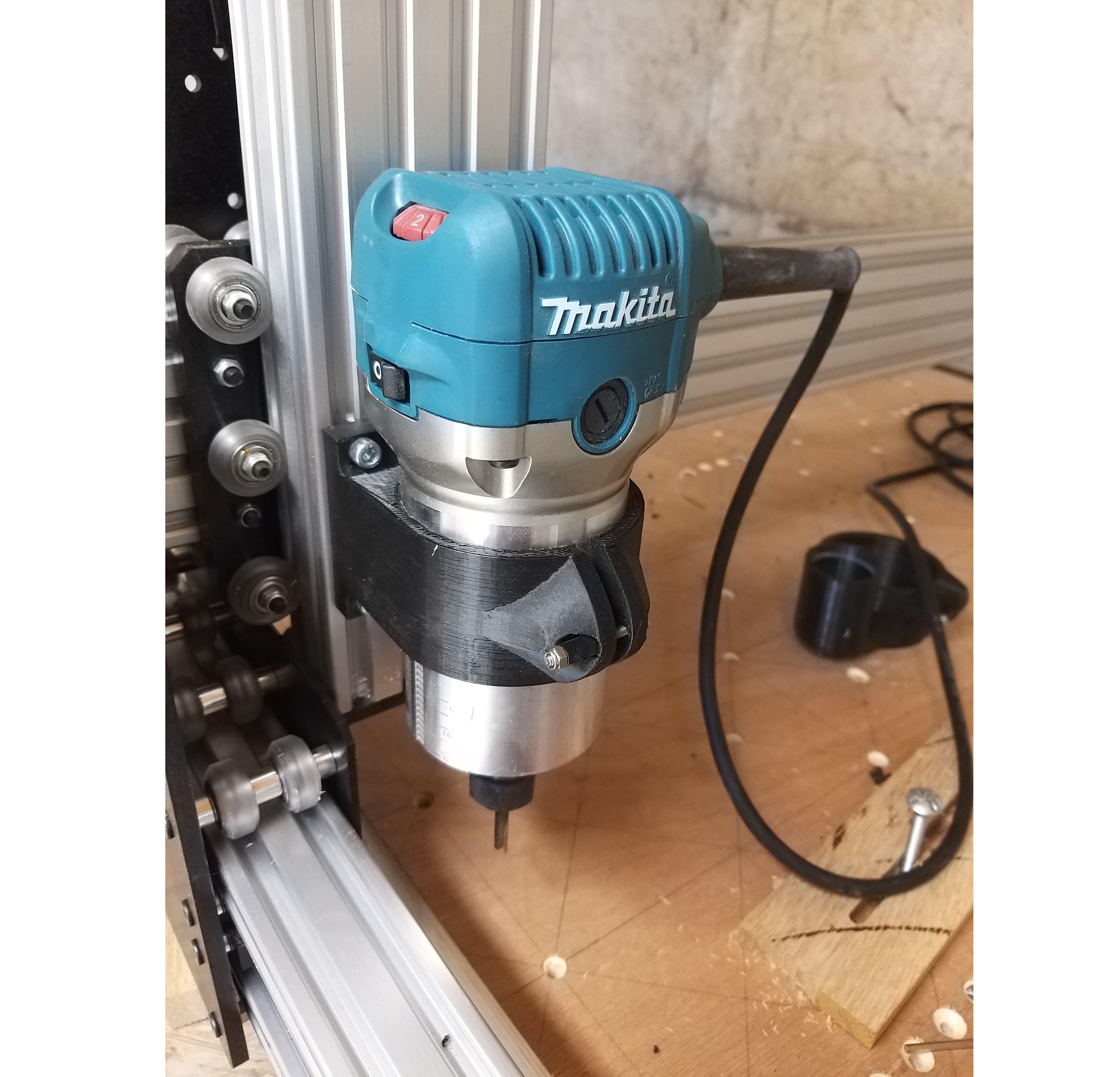 CNC Router holder 65mm Free 3D print model_12