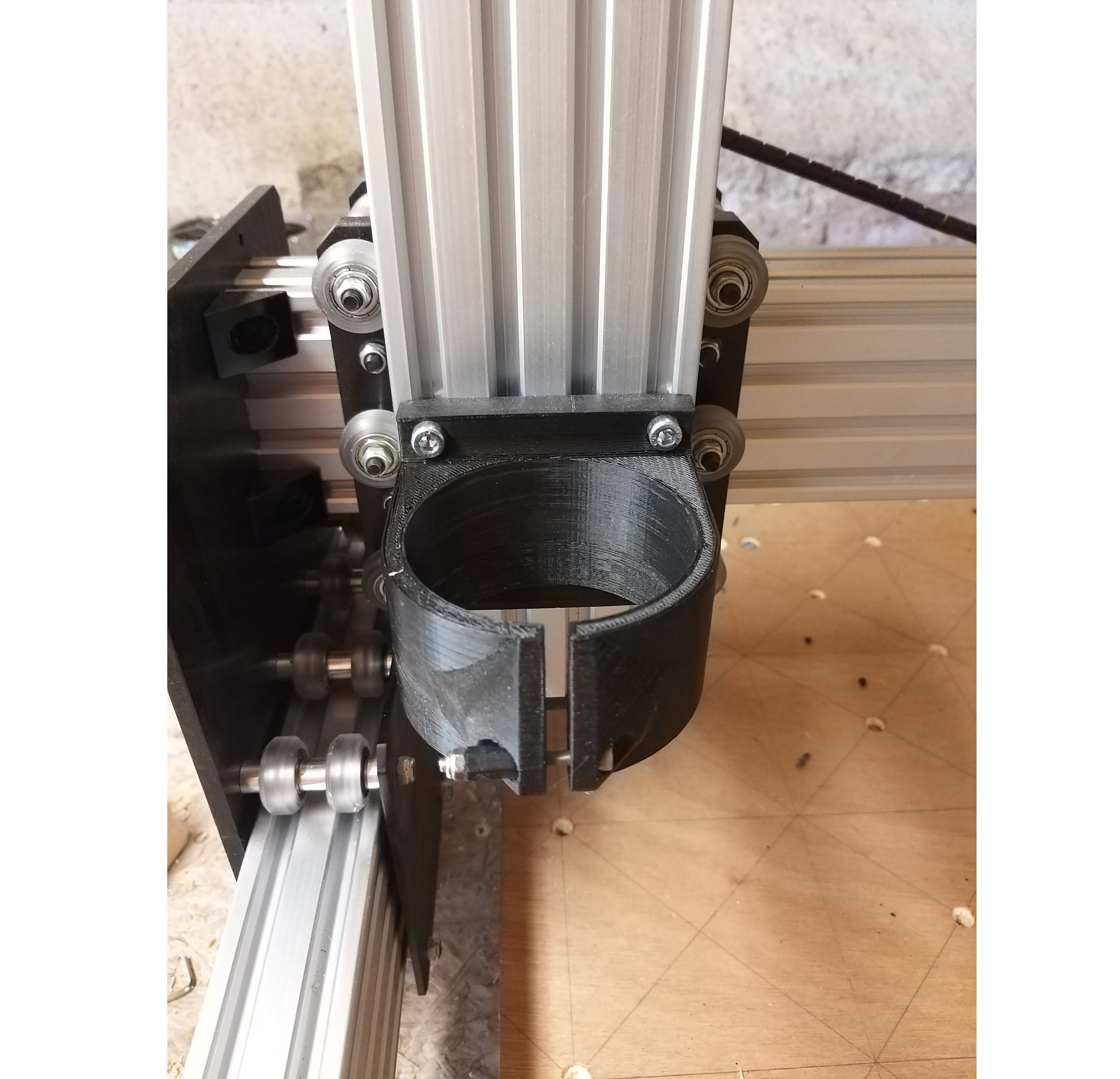CNC Router holder 65mm Free 3D print model_10
