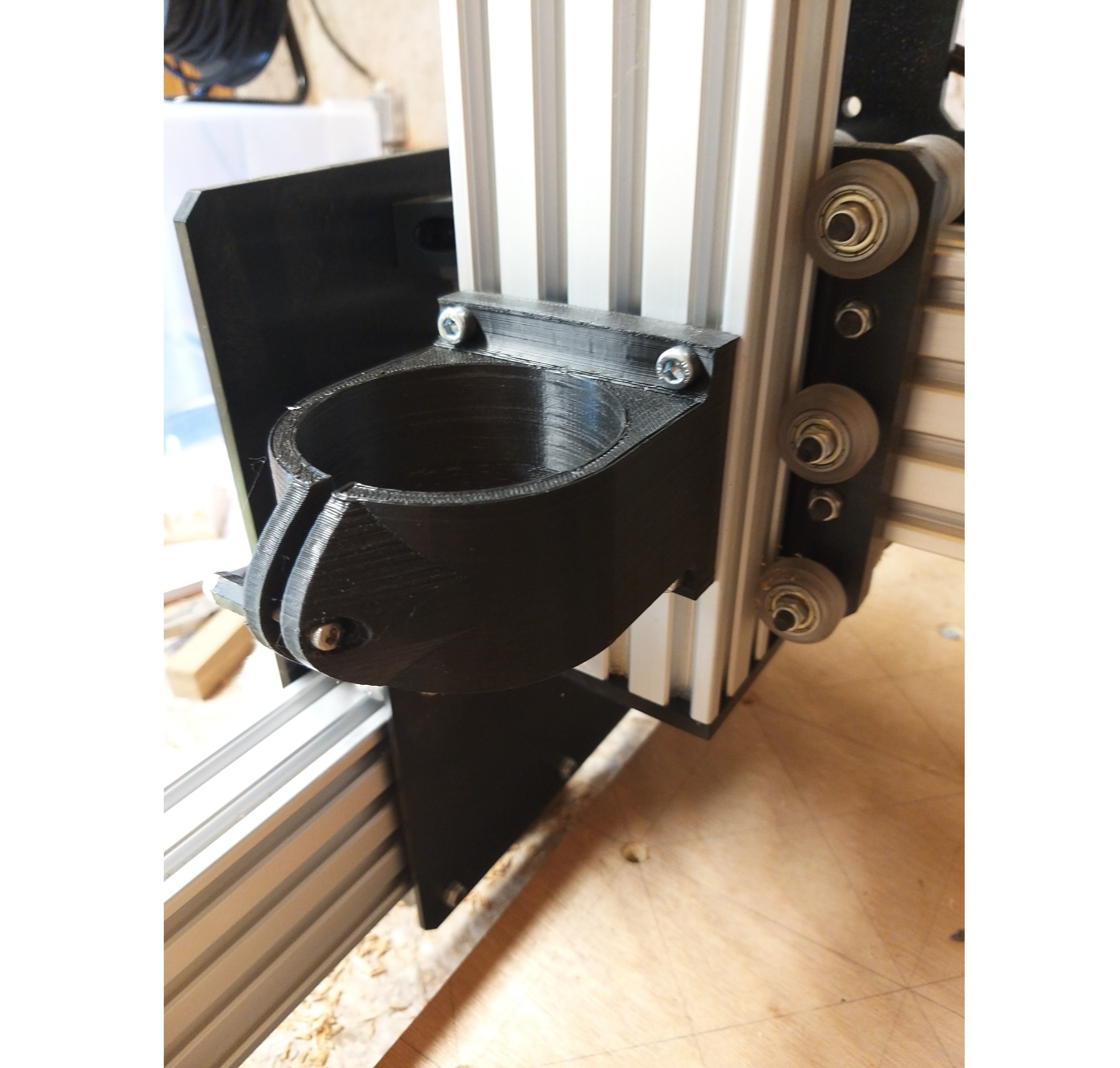 CNC Router holder 65mm Free 3D print model_11