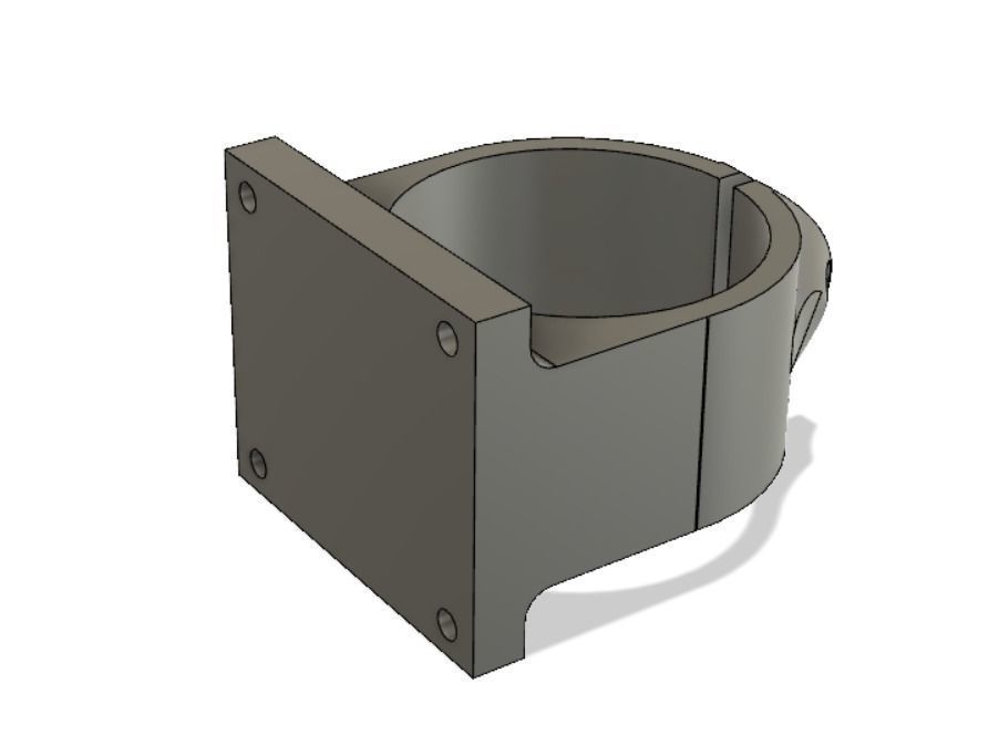 CNC Router holder 65mm Free 3D print model_6