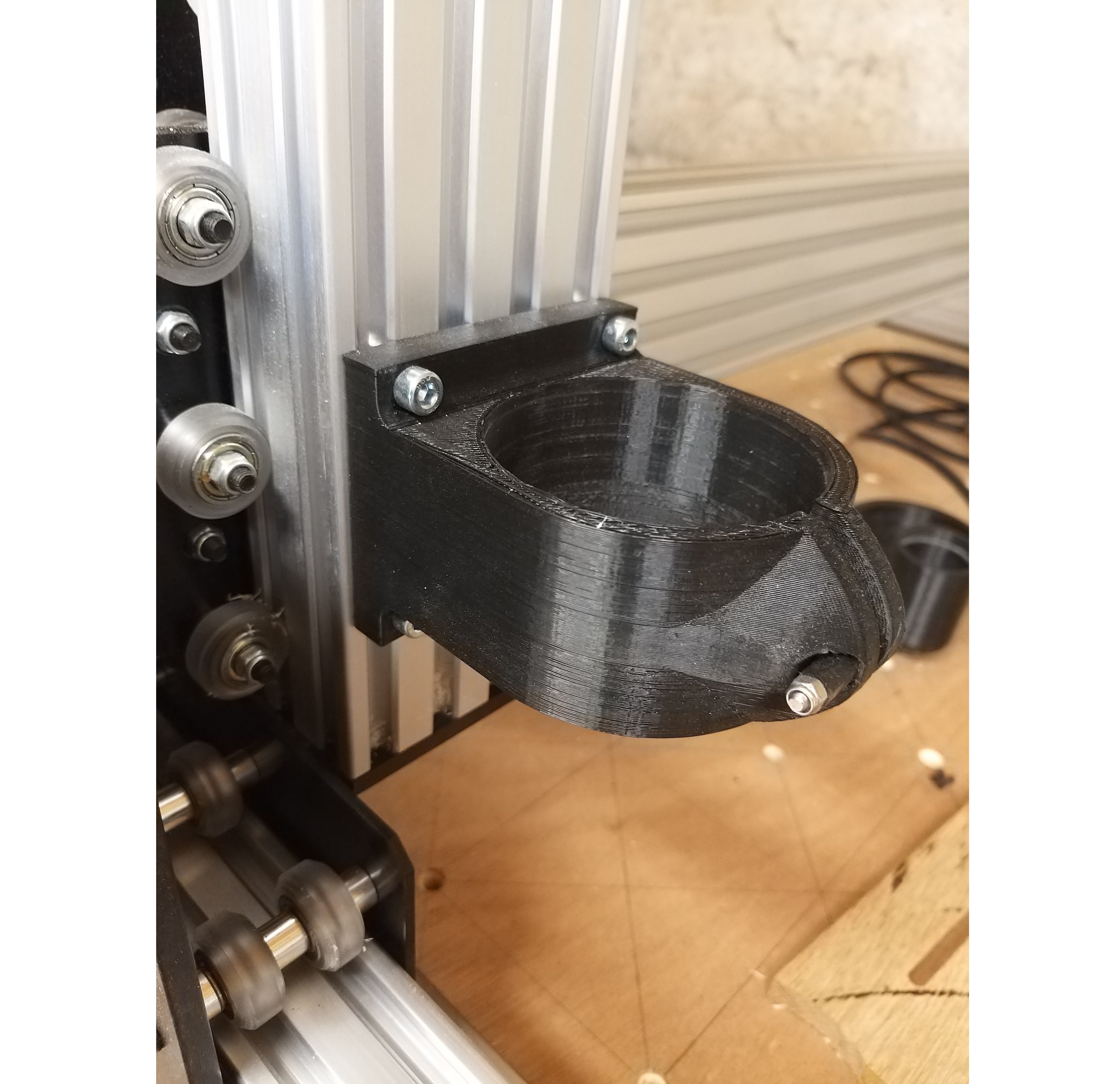 CNC Router holder 65mm Free 3D print model_9