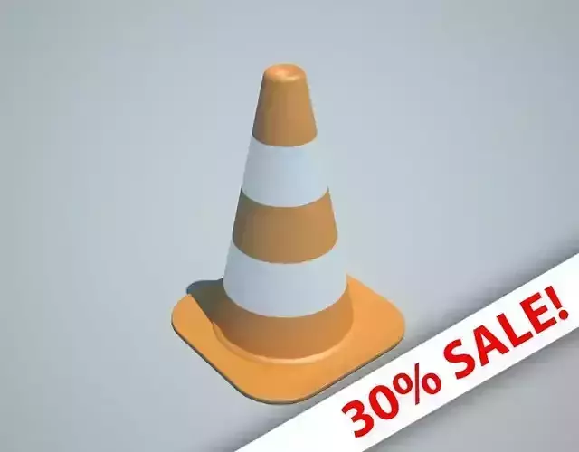Traffic Cone 3D Model