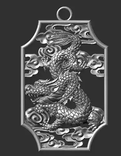 dragon pendant face