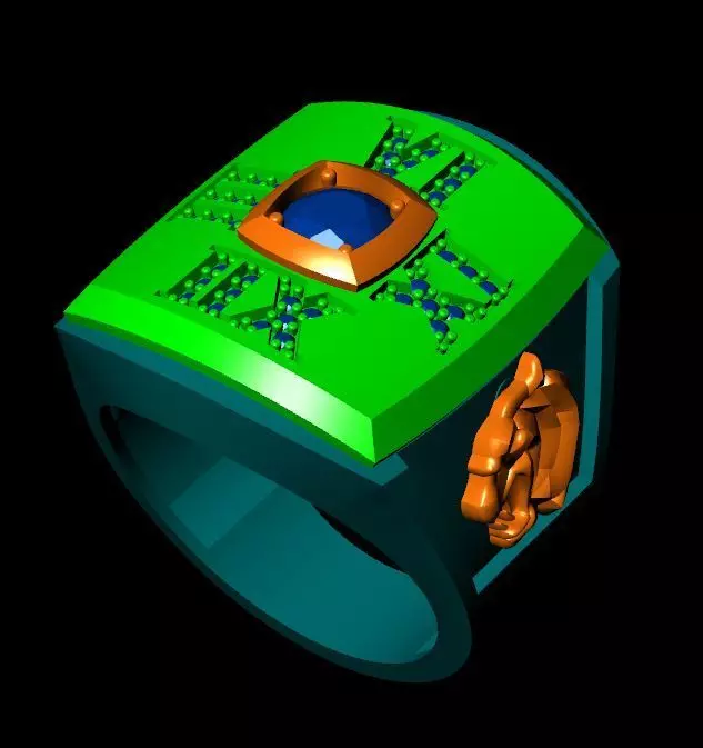 men ring 3D model