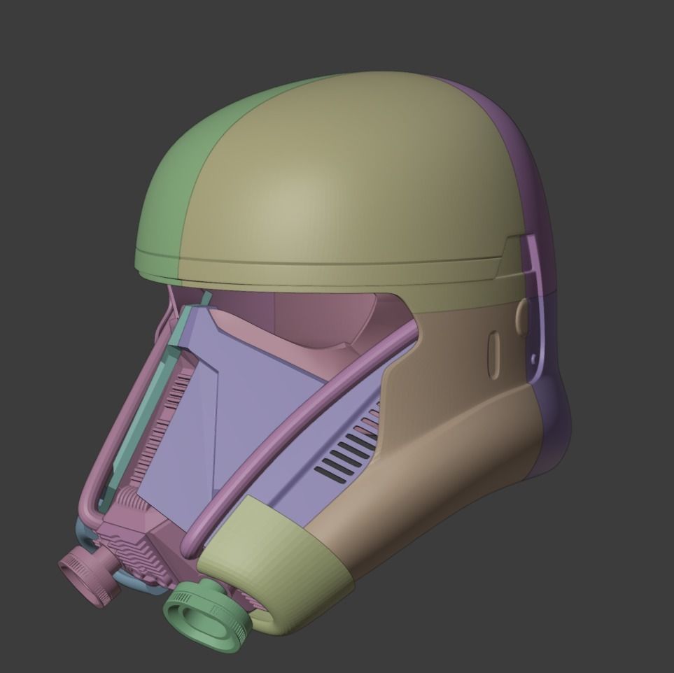 Death Trooper helmet V2 - Free for who previously bought V1 3D print model_16